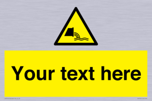 Custom Warning sewage effluent outfall